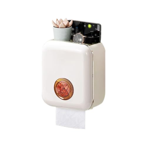 MJMLUCK Kommerzieller Papierhandtuchspender, Wandmontage, integrierter Aroma-Taschentuchspender mit Ablage und oberer Ablage, Toilettenpapierhalter aus Kunststoff für Restaurants, gewerbli MJMLUCK Kommerzieller Papierhandtuchspender, Wandmontage, integrierter Aroma-Taschentuchspender mit Ablage und oberer Ablage, Toilettenpapierhalter aus Kunststoff für Restaurants, gewerbli von MJMLUCK