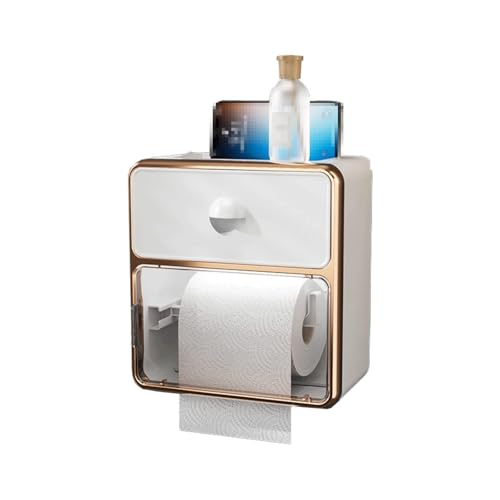 MJMLUCK Kommerzieller Papierhandtuchspender mit Schublade, stanzfrei, Toilettenpapierbox, Wandmontage, kommerzieller, mehrfach gefalteter C-Falz-Handtuchhalter für Toilettenpapierrollen (w MJMLUCK Kommerzieller Papierhandtuchspender mit Schublade, stanzfrei, Toilettenpapierbox, Wandmontage, kommerzieller, mehrfach gefalteter C-Falz-Handtuchhalter für Toilettenpapierrollen (w von MJMLUCK