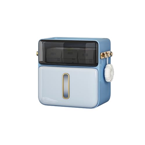 MJMLUCK Kommerzieller Papierhandtuchspender mit Schublade und seitlichen Haken, Taschentuchbox für das Badezimmer, Wandmontage, Papierhandtuchhalter aus Kunststoff, wasserdichter Serviette MJMLUCK Kommerzieller Papierhandtuchspender mit Schublade und seitlichen Haken, Taschentuchbox für das Badezimmer, Wandmontage, Papierhandtuchhalter aus Kunststoff, wasserdichter Serviette von MJMLUCK