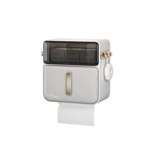 MJMLUCK Kommerzieller Papierhandtuchspender mit Schublade und seitlichen Haken, Taschentuchbox für das Badezimmer, Wandmontage, Papierhandtuchhalter aus Kunststoff, wasserdichter Serviette MJMLUCK Kommerzieller Papierhandtuchspender mit Schublade und seitlichen Haken, Taschentuchbox für das Badezimmer, Wandmontage, Papierhandtuchhalter aus Kunststoff, wasserdichter Serviette von MJMLUCK