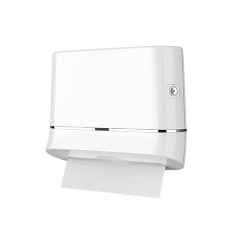 MJMLUCK Kommerzieller Papierhandtuchspender zur Wandmontage, kommerzieller C-Falz-Multifold-Trifold-Taschentuchspender mit Schloss, dekorativer Handtuchhalter aus Kunststoff für die Toilet MJMLUCK Kommerzieller Papierhandtuchspender zur Wandmontage, kommerzieller C-Falz-Multifold-Trifold-Taschentuchspender mit Schloss, dekorativer Handtuchhalter aus Kunststoff für die Toilet von MJMLUCK