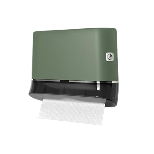 MJMLUCK Kommerzieller Papierhandtuchspender zur Wandmontage, kommerzieller C-Falz-Multifold-Trifold-Taschentuchspender mit Schloss, dekorativer Handtuchhalter aus Kunststoff für die Toilet von MJMLUCK