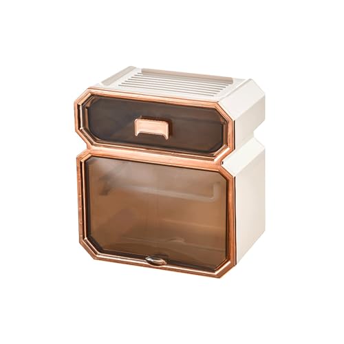 MJMLUCK Kommerzieller Toilettenpapierspender zur Wandmontage mit Schublade, transparenter Taschentuchhalter aus Kunststoff, multifunktionaler Handtuchspender, Müllsackbehälter für die Toil MJMLUCK Kommerzieller Toilettenpapierspender zur Wandmontage mit Schublade, transparenter Taschentuchhalter aus Kunststoff, multifunktionaler Handtuchspender, Müllsackbehälter für die Toil von MJMLUCK