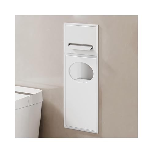 MJMLUCK Kommerzieller versenkbarer Papierhandtuchspender und Abfallbehälter, Edelstahl, Badezimmernische, C-Falz/Multifold-Toilettenpapierspender mit Mülleimer für Restauranttoiletten (wei MJMLUCK Kommerzieller versenkbarer Papierhandtuchspender und Abfallbehälter, Edelstahl, Badezimmernische, C-Falz/Multifold-Toilettenpapierspender mit Mülleimer für Restauranttoiletten (wei von MJMLUCK