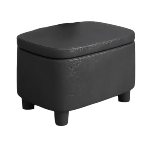 MJMLUCK Leder-Ottomane mit Stauraum-Fußstütze mit Beinen, rechteckiger Narrenhocker, Ottomanen für die Couch, Ottoman-Fußhocker für den Eingangsbereich des Wohnzimmers, Schminkhocker, Mode von MJMLUCK