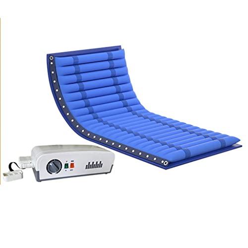 MJMLUCK Matratzenauflage zur Dekubituslinderung mit Aluminiumkernpumpe – Wechseldruck-Matratzenauflage für bettlägerige Patienten (2 m x 1,5 m) von MJMLUCK