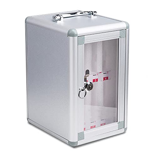 MJMLUCK Mobile Phone Safe Deposit Box Cell Phones Storage Chart Storage Locker Box Wall-Mounted Transparent Lockable Restaurant Storage Cabinet,12 Slots (60 Slots) (8 Slots) von MJMLUCK