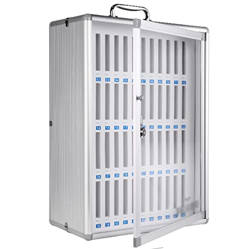 MJMLUCK Mobile Phone Storage Box Wall-Mounted Lockable Desktop Transparent Storage Box with Safety Lock for Mobile Phone Locker Office,Holds 48 Phones (Holds 48 Phones) (Holds 60 Phones) von MJMLUCK