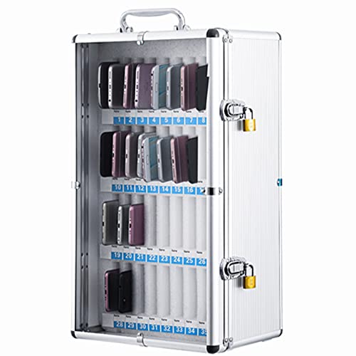MJMLUCK Mobile Phone Storage Box with Handle and Security Cell Phone Locker with Handle for Office Classroom,36 Slots (60 Slots) (36 Slots) von MJMLUCK