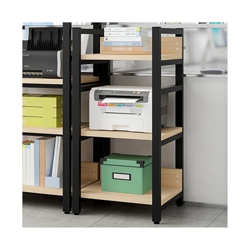 MJMLUCK Regal für Scanner, 3-stufiger Druckertisch, Druckerständer, Druckerständer für zu Hause, großer Druckerständer, geeignet für Drucker-Fax-Kopierer-Scannerständer für zu Hause/im Bür von MJMLUCK