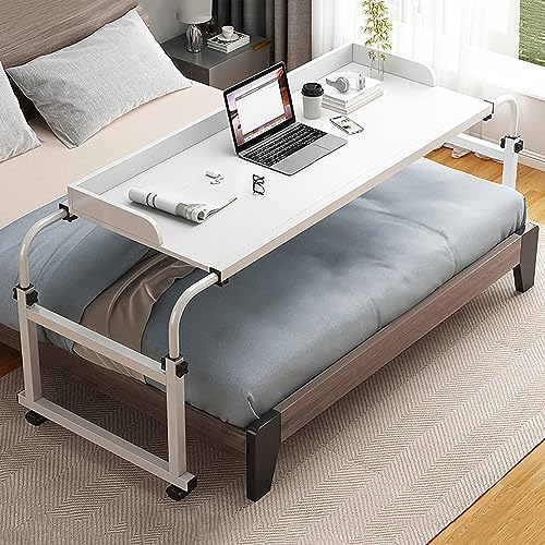 MJMLUCK Überbetttisch mit Rädern, Höhe und Breite des Überbettschreibtischs verstellbar für Queensize-Betten, mobiler Computertisch, 47-Zoll-Laptoptisch, rollbarer Bettschreibtisch, Stehti MJMLUCK Überbetttisch mit Rädern, Höhe und Breite des Überbettschreibtischs verstellbar für Queensize-Betten, mobiler Computertisch, 47-Zoll-Laptoptisch, rollbarer Bettschreibtisch, Stehti von MJMLUCK