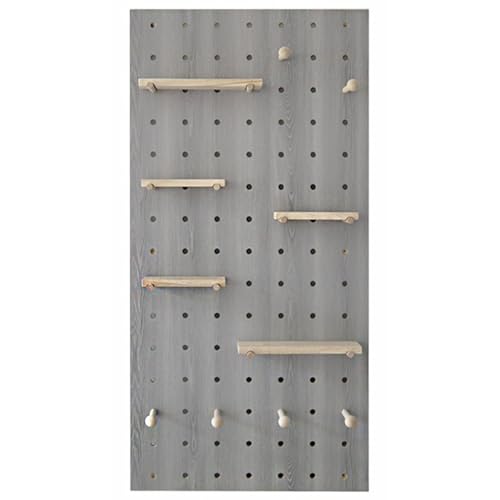 Stecktafelplatten, hölzerne Stecktafel-Wandplatten, Stecktafel-Werkzeugaufbewahrungs-Wandorganisator, Heimwerker-, Garagen-, Küchen-, Werkbank-Stecktafelregale, Einzelhandel, Grau - 40 x 50 cm (Grau Stecktafelplatten, hölzerne Stecktafel-Wandplatten, Stecktafel-Werkzeugaufbewahrungs-Wandorganisator, Heimwerker-, Garagen-, Küchen-, Werkbank-Stecktafelregale, Einzelhandel, Grau - 40 x 50 cm (Grau von MJMLUCK