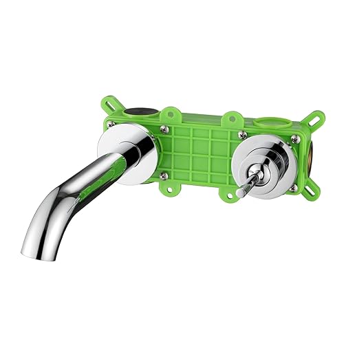 Wandmontierter Badezimmerhahn, Einhebel-Waschbeckenhahn, Messing-Badezimmerarmaturen, Wandmontierter Badezimmer-Waschbeckenhahn mit Rohbauventil, Badezimmer-Mischbatterie, Wasserha Wandmontierter Badezimmerhahn, Einhebel-Waschbeckenhahn, Messing-Badezimmerarmaturen, Wandmontierter Badezimmer-Waschbeckenhahn mit Rohbauventil, Badezimmer-Mischbatterie, Wasserha von MJMLUCK