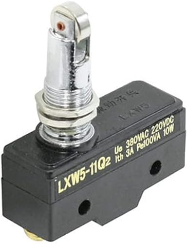 MJNLYDAO Schalter Mikroschalter 5 Stück Aktuator Momentaner Mikro-Endschalter 380 VAC 220 VDC Ith 3A LXW5-11Q2 von MJNLYDAO