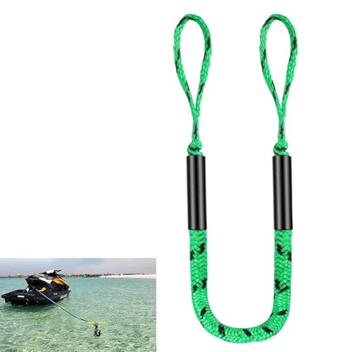 Hochleistungs-bungee-dockingleinen, 4 Fuß Lange Bungee-dockingleinen for Boote, Bungee-dockingleinen for Boote, Bungee-dockingleinen for Boote, Zubehör for Jetski, Pwc, Seadoo(Green black dot) von MJOYIS