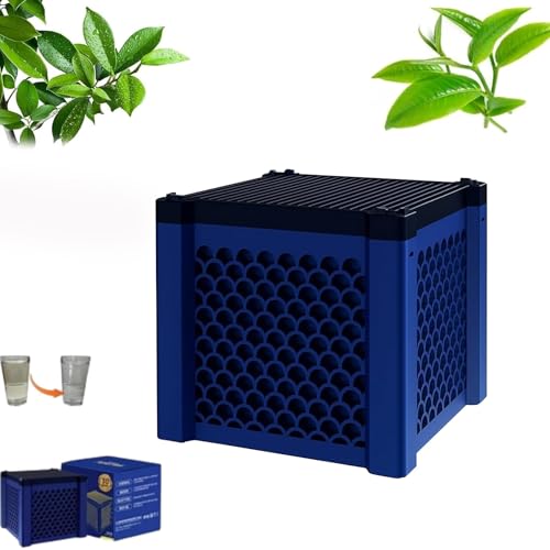 MJOYIS Pure Cube Wassertrogfilter, Filternatur Pferdetrogfilter, Aktivkohle for Teich, Öko-Aquarium Wassertrog-reinigungswürfel, Kohlenstoff-tierwasser-reinigungswürfel-filtermedium(Blue,1pc) von MJOYIS