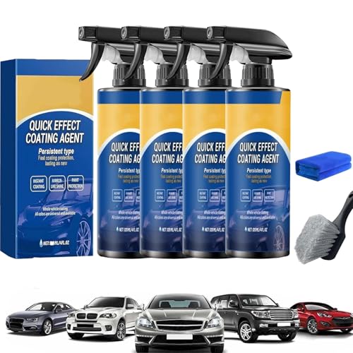 MJOYIS Validtion Ray Hong Advanced Car Quick-Acting Coating Agent Spray, Rayhong Quick Effect Coating Agent, Multifunktionales 3-in-1-autoschutzspray, Stellt Den Glanz des Autos Wieder(4pc) von MJOYIS