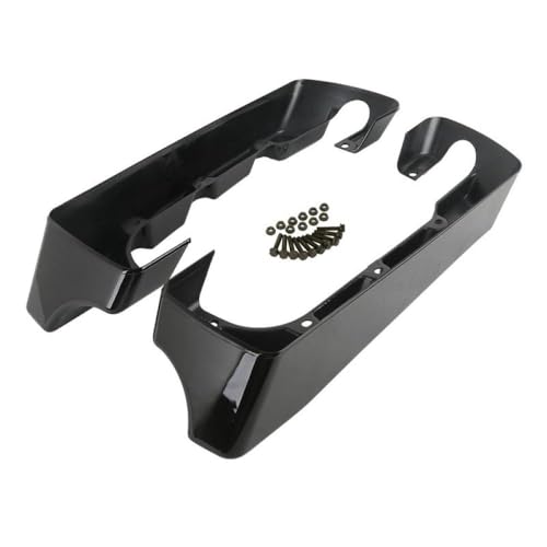 MJXACRLF 4 "starre Satteltaschenerweiterung kompatibel mit Touring Motorcycles und Electra Street Models Fits Fit FLT Ultra Classic Road King 2014-2023(Gloss Black) von MJXACRLF