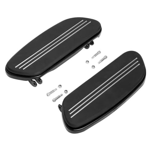 MJXACRLF Footboard Droadboard Kit kompatibel mit Touring Electra Street Road Models 86-23 Softail 86-17 FLD 12-16 Fahrerfuß Ruhe(All Black) von MJXACRLF