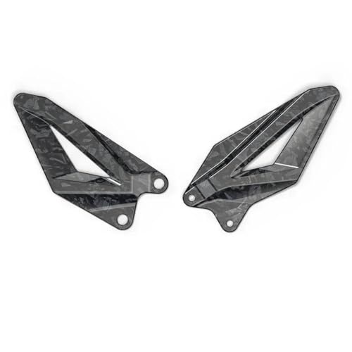 MJXACRLF Kompatibel mit ZX6R ZX-6R 2019 2022 2023 2024 Motorrad-Fersenschutz-Schutzplatten(CF forging Texture) von MJXACRLF