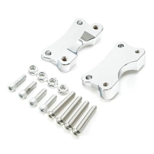 MJXACRLF Motorrad -Front -Fender -Adapter -Abstandshalter Riser Mount kompatibel mit Street Touring Road Models 2014 2015 2017 2018 2019 2020 2021 2022(Chrome) von MJXACRLF