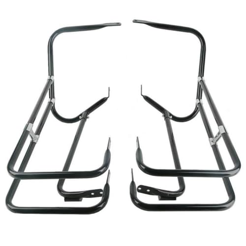 MJXACRLF Motorrad-Satteltasche kompatibel mit 97-08 Tourenmodellen Flht Flhr Flhtcuse Road King Electra Street CVO Ultra Classic(Black) von MJXACRLF