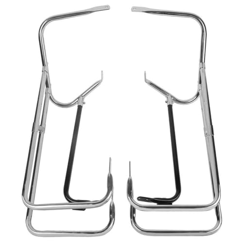 MJXACRLF Motorrad-Satteltasche kompatibel mit 97-08 Tourenmodellen Flht Flhr Flhtcuse Road King Electra Street CVO Ultra Classic(Chrome) von MJXACRLF