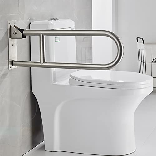 Behinderten WC Haltegriff, Wandstützgriff für ältere Toilette Haltegriff Bad Stützklappgriff 75cm von MJYDKBZ