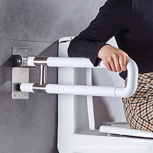 Behinderten WC Haltegriff Sicherheit,Bad Stützklappgriff Falten Badezimmer Haltegriffe Wandstützgriff WC von MJYDKBZ