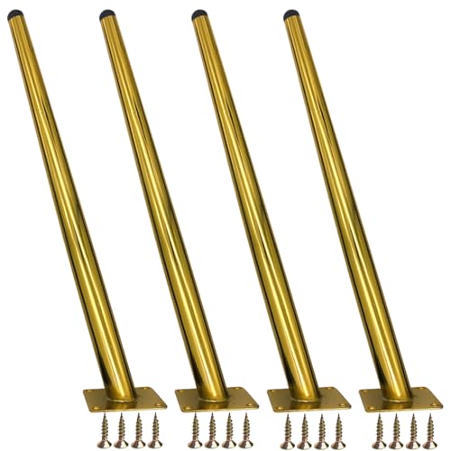 MJYDKBZ Ersatz Sofabeine Gold, 4 Stück Sofafüße Stütz Sofafusse Konisch Möbelfüße Eisen | Galvanikfläche Tischfüße Höhe: 10-72cm Schrankfüße Couchtischbeine Tischbeine Möbelfüsse 60cm/23.7" MJYDKBZ Ersatz Sofabeine Gold, 4 Stück Sofafüße Stütz Sofafusse Konisch Möbelfüße Eisen | Galvanikfläche Tischfüße Höhe: 10-72cm Schrankfüße Couchtischbeine Tischbeine Möbelfüsse 60cm/23.7" von MJYDKBZ