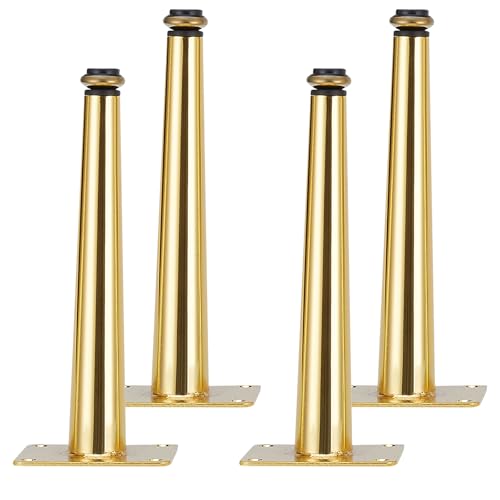 MJYDKBZ Möbelbeine Gold, 4 Stück Möbelfüße Verstellbar Möbelfüsse Konisch Tischfüße Eisen | Galvanikfläche Sofasfüße Höhe: 10.5-72.5cm Schrankfüße Couchtischbeine Sofas Beine Tischbeine 50.5cm/19.9" MJYDKBZ Möbelbeine Gold, 4 Stück Möbelfüße Verstellbar Möbelfüsse Konisch Tischfüße Eisen | Galvanikfläche Sofasfüße Höhe: 10.5-72.5cm Schrankfüße Couchtischbeine Sofas Beine Tischbeine 50.5cm/19.9" von MJYDKBZ