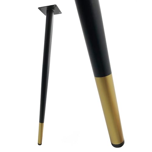 MJYDKBZ Möbelbeine Konisch Schwarz, 4 Stück Möbelfüße Stütz Möbelfüsse Schwarz Gold Tischfüße Eisen | Sprühfarbe Sofasfüße Höhe: 10-72cm Schrankfüße Couchtischbeine Sofas Tischbeine 55cm/21.7" MJYDKBZ Möbelbeine Konisch Schwarz, 4 Stück Möbelfüße Stütz Möbelfüsse Schwarz Gold Tischfüße Eisen | Sprühfarbe Sofasfüße Höhe: 10-72cm Schrankfüße Couchtischbeine Sofas Tischbeine 55cm/21.7" von MJYDKBZ