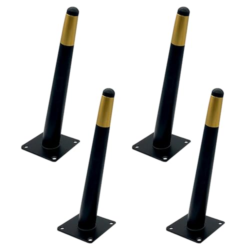 MJYDKBZ Möbelbeine Konisch Stütz, 4 Stück Möbelfüße Stütz Möbelfüsse Konisch Tischfüße Eisen | Sprühfarbe Sofasfüße Höhe: 10-72cm Schrankfüße Couchtischbeine Sofas Tischbeine Schwarz Gold 38cm/15 MJYDKBZ Möbelbeine Konisch Stütz, 4 Stück Möbelfüße Stütz Möbelfüsse Konisch Tischfüße Eisen | Sprühfarbe Sofasfüße Höhe: 10-72cm Schrankfüße Couchtischbeine Sofas Tischbeine Schwarz Gold 38cm/15 von MJYDKBZ