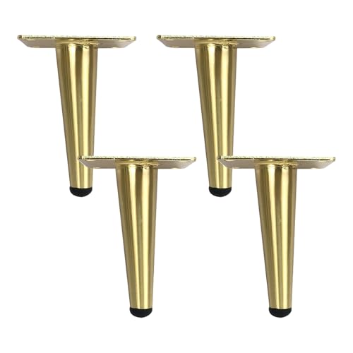 MJYDKBZ Möbelfüsse 10cm Gebürstet Gold, 4 Stück Möbelbeine Stütz Möbelfüße Gebürstet Gold Tischfüße Eisen | Galvanikfläche Sofasfüße Höhe: 10-72cm Schrankfüße Couchtischbeine Sofas Tischbeine 10cm/4" MJYDKBZ Möbelfüsse 10cm Gebürstet Gold, 4 Stück Möbelbeine Stütz Möbelfüße Gebürstet Gold Tischfüße Eisen | Galvanikfläche Sofasfüße Höhe: 10-72cm Schrankfüße Couchtischbeine Sofas Tischbeine 10cm/4" von MJYDKBZ