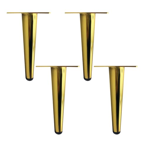 MJYDKBZ Möbelfüsse 10cm Gold, 4 Stück Möbelbeine Stütz Möbelfüße Gold Tischfüße Eisen | Sprühfarbe Sofasfüße Höhe: 10-72cm Schrankfüße Couchtischbeine Sofas Tischbeine 10cm/4" MJYDKBZ Möbelfüsse 10cm Gold, 4 Stück Möbelbeine Stütz Möbelfüße Gold Tischfüße Eisen | Sprühfarbe Sofasfüße Höhe: 10-72cm Schrankfüße Couchtischbeine Sofas Tischbeine 10cm/4" von MJYDKBZ