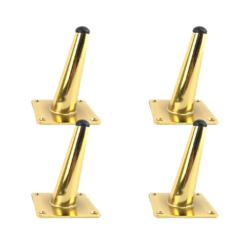 MJYDKBZ Möbelfüsse 10cm Gold, 4 Stück Möbelbeine Stütz Möbelfüße Konisch Tischfüße Eisen | Sprühfarbe Sofasfüße Höhe: 10-72cm Schrankfüße Couchtischbeine Sofas Beine Tischbeine 10cm/4" MJYDKBZ Möbelfüsse 10cm Gold, 4 Stück Möbelbeine Stütz Möbelfüße Konisch Tischfüße Eisen | Sprühfarbe Sofasfüße Höhe: 10-72cm Schrankfüße Couchtischbeine Sofas Beine Tischbeine 10cm/4" von MJYDKBZ