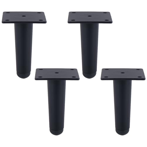 MJYDKBZ Möbelfüße 10cm Schwarz, 4 Stück Möbelbeine Stütz Möbelfüsse Konisch Tischfüße Edelstahl | Sprühfarbe Sofasfüße Höhe: 10-20cm Schrankfüße Couchtischbeine Sofas Beine Tischbeine 10cm/4" MJYDKBZ Möbelfüße 10cm Schwarz, 4 Stück Möbelbeine Stütz Möbelfüsse Konisch Tischfüße Edelstahl | Sprühfarbe Sofasfüße Höhe: 10-20cm Schrankfüße Couchtischbeine Sofas Beine Tischbeine 10cm/4" von MJYDKBZ