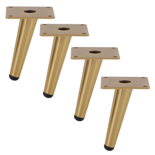 MJYDKBZ Möbelfüße 12cm Gold, 4 Stück Möbelbeine Stütz Möbelfüsse Gold Tischfüße Eisen | Galvanikfläche Sofasfüße Höhe: 10-25cm Schrankfüße Couchtischbeine Sofa Tischbeine 12cm/4.7" MJYDKBZ Möbelfüße 12cm Gold, 4 Stück Möbelbeine Stütz Möbelfüsse Gold Tischfüße Eisen | Galvanikfläche Sofasfüße Höhe: 10-25cm Schrankfüße Couchtischbeine Sofa Tischbeine 12cm/4.7" von MJYDKBZ