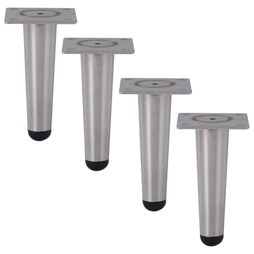 MJYDKBZ Möbelfüße 12cm Metall, 4 Stück Möbelbeine Stütz Möbelfüsse Silber Tischfüße Edelstahl | Galvanikfläche Sofasfüße Höhe: 10-20cm Schrankfüße Couchtischbeine Sofas Beine Tischbeine 12cm/4.7" MJYDKBZ Möbelfüße 12cm Metall, 4 Stück Möbelbeine Stütz Möbelfüsse Silber Tischfüße Edelstahl | Galvanikfläche Sofasfüße Höhe: 10-20cm Schrankfüße Couchtischbeine Sofas Beine Tischbeine 12cm/4.7" von MJYDKBZ