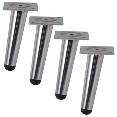 MJYDKBZ Möbelfüße 12cm Silber, 4 Stück Möbelbeine Stütz Möbelfüsse Silber Tischfüße Edelstahl | Galvanikfläche Sofasfüße Höhe: 10-20cm Schrankfüße Couchtischbeine Sofa Tischbeine 12cm/4.7" MJYDKBZ Möbelfüße 12cm Silber, 4 Stück Möbelbeine Stütz Möbelfüsse Silber Tischfüße Edelstahl | Galvanikfläche Sofasfüße Höhe: 10-20cm Schrankfüße Couchtischbeine Sofa Tischbeine 12cm/4.7" von MJYDKBZ