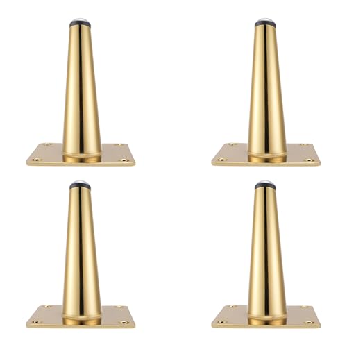 MJYDKBZ Möbelfüsse 15cm Gold, 4 Stück Möbelbeine Stütz Möbelfüße Gold Tischfüße Kaltgewalztem Stahl | Galvanikfläche Sofasfüße Höhe: 10-35cm Schrankfüße Couchtischbeine Sofas Beine Tischbeine 15cm/6" MJYDKBZ Möbelfüsse 15cm Gold, 4 Stück Möbelbeine Stütz Möbelfüße Gold Tischfüße Kaltgewalztem Stahl | Galvanikfläche Sofasfüße Höhe: 10-35cm Schrankfüße Couchtischbeine Sofas Beine Tischbeine 15cm/6" von MJYDKBZ