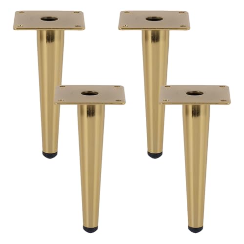 MJYDKBZ Möbelfüsse 15cm Gold, 4 Stück Möbelbeine Stütz Möbelfüße Konisch Tischfüße Eisen | Galvanikfläche Sofasfüße Höhe: 10-25cm Schrankfüße Couchtischbeine Sofas Beine Tischbeine 15cm/6" MJYDKBZ Möbelfüsse 15cm Gold, 4 Stück Möbelbeine Stütz Möbelfüße Konisch Tischfüße Eisen | Galvanikfläche Sofasfüße Höhe: 10-25cm Schrankfüße Couchtischbeine Sofas Beine Tischbeine 15cm/6" von MJYDKBZ