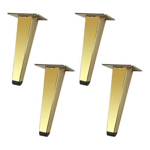 MJYDKBZ Möbelfüße 15cm Konisch, 4 Stück Möbelbeine Stütz Möbelfüsse Gold Tischfüße Eisen | Galvanikfläche Sofasfüße Höhe: 13-20cm Schrankfüße Couchtischbeine Sofas Tischbeine 15cm/6" MJYDKBZ Möbelfüße 15cm Konisch, 4 Stück Möbelbeine Stütz Möbelfüsse Gold Tischfüße Eisen | Galvanikfläche Sofasfüße Höhe: 13-20cm Schrankfüße Couchtischbeine Sofas Tischbeine 15cm/6" von MJYDKBZ