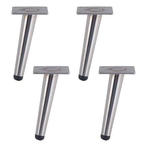 MJYDKBZ Möbelfüße 15cm Konisch, 4 Stück Möbelbeine Stütz Möbelfüsse Silber Tischfüße Edelstahl | Galvanikfläche Sofasfüße Höhe: 15-30cm Schrankfüße Couchtischbeine Sofas Tischbeine 15cm/6" MJYDKBZ Möbelfüße 15cm Konisch, 4 Stück Möbelbeine Stütz Möbelfüsse Silber Tischfüße Edelstahl | Galvanikfläche Sofasfüße Höhe: 15-30cm Schrankfüße Couchtischbeine Sofas Tischbeine 15cm/6" von MJYDKBZ