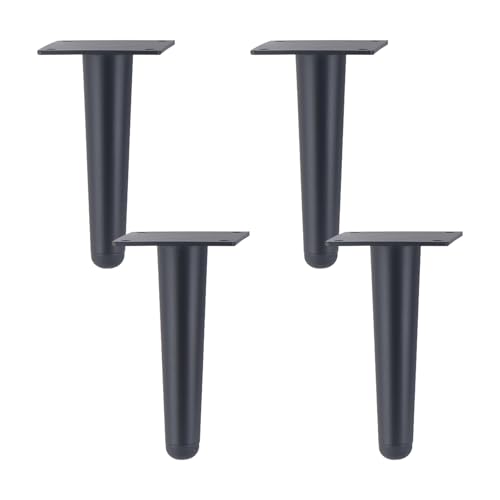 MJYDKBZ Möbelfüsse 15cm Schwarz, 4 Stück Möbelbeine Stütz Möbelfüße Konisch Tischfüße Edelstahl | Sprühfarbe Sofasfüße Höhe: 15-30cm Schrankfüße Couchtischbeine Sofas Beine Tischbeine 15cm/6" MJYDKBZ Möbelfüsse 15cm Schwarz, 4 Stück Möbelbeine Stütz Möbelfüße Konisch Tischfüße Edelstahl | Sprühfarbe Sofasfüße Höhe: 15-30cm Schrankfüße Couchtischbeine Sofas Beine Tischbeine 15cm/6" von MJYDKBZ