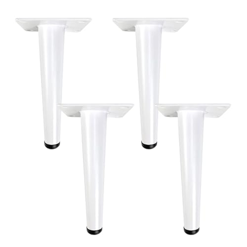 MJYDKBZ Möbelfüsse 15cm Weiß, 4 Stück Möbelbeine Stütz Möbelfüße Konisch Tischfüße Eisen | Sprühfarbe Sofasfüße Höhe: 10-72cm Schrankfüße Couchtischbeine Sofas Beine Tischbeine 15cm/6" MJYDKBZ Möbelfüsse 15cm Weiß, 4 Stück Möbelbeine Stütz Möbelfüße Konisch Tischfüße Eisen | Sprühfarbe Sofasfüße Höhe: 10-72cm Schrankfüße Couchtischbeine Sofas Beine Tischbeine 15cm/6" von MJYDKBZ