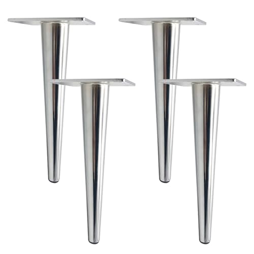 MJYDKBZ Möbelfüße 25cm Chrom, 4 Stück Möbelbeine Stütz Möbelfüsse Konisch Tischfüße Eisen | Galvanikfläche Sofasfüße Höhe: 10-30cm Schrankfüße Couchtischbeine Sofas Beine Tischbeine 25cm/9.8" MJYDKBZ Möbelfüße 25cm Chrom, 4 Stück Möbelbeine Stütz Möbelfüsse Konisch Tischfüße Eisen | Galvanikfläche Sofasfüße Höhe: 10-30cm Schrankfüße Couchtischbeine Sofas Beine Tischbeine 25cm/9.8" von MJYDKBZ