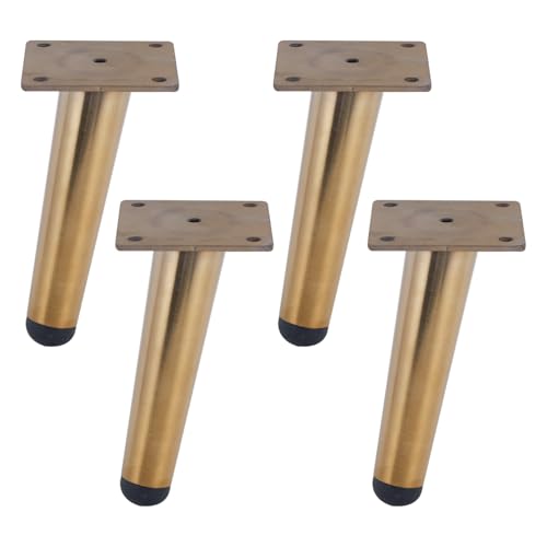 MJYDKBZ Möbelfüße Konisch Moderne, 4 Stück Möbelbeine Stütz Möbelfüsse Gold Tischfüße Edelstahl | Galvanikfläche Sofasfüße Höhe: 10-20cm Schrankfüße Couchtischbeine Sofas Beine Tischbeine 10cm/4" MJYDKBZ Möbelfüße Konisch Moderne, 4 Stück Möbelbeine Stütz Möbelfüsse Gold Tischfüße Edelstahl | Galvanikfläche Sofasfüße Höhe: 10-20cm Schrankfüße Couchtischbeine Sofas Beine Tischbeine 10cm/4" von MJYDKBZ