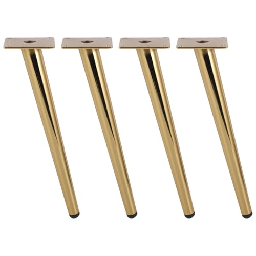 MJYDKBZ Möbelfüße Konisch Moderne, 4 Stück Möbelbeine Stütz Möbelfüsse Gold Tischfüße Eisen | Galvanikfläche Sofasfüße Höhe: 10-25cm Schrankfüße Couchtischbeine Sofas Beine Tischbeine 25cm/9.8" MJYDKBZ Möbelfüße Konisch Moderne, 4 Stück Möbelbeine Stütz Möbelfüsse Gold Tischfüße Eisen | Galvanikfläche Sofasfüße Höhe: 10-25cm Schrankfüße Couchtischbeine Sofas Beine Tischbeine 25cm/9.8" von MJYDKBZ