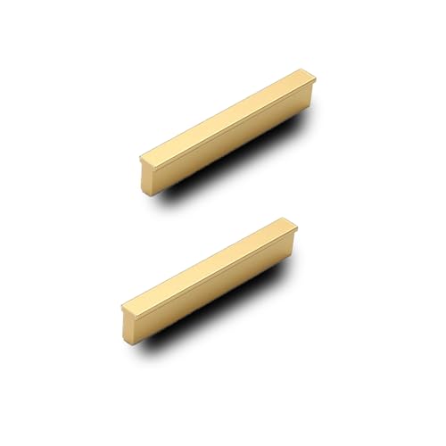 MJYDKBZ Möbelgriffe Gold, 2 Stück Schrankgriffe Modern Schubladengriffe Aluminiumlegierung | Eloxierte Oberfläche, Küchengriffe Lochabstand der Montage: 96mm - 960mm Türgriffe mit Schrauben 128mm/5in MJYDKBZ Möbelgriffe Gold, 2 Stück Schrankgriffe Modern Schubladengriffe Aluminiumlegierung | Eloxierte Oberfläche, Küchengriffe Lochabstand der Montage: 96mm - 960mm Türgriffe mit Schrauben 128mm/5in von MJYDKBZ